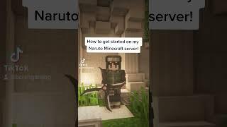 How to get started on my Naruto Minecraft server! #shorts #naruto #minecraft #boruto