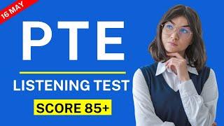 LISTENING MOCK TEST - MAY 2025 | PTE Real Exam Practice