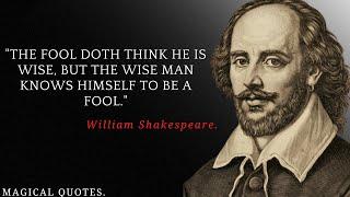 TOP 5 BEST QUOTES OF WILLIAM SHAKESPEARE | MAGICAL QUOTES.