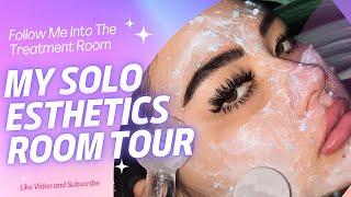 My Esthetician Studio Room Tour | Facial Room Tour | Solo Esthetician