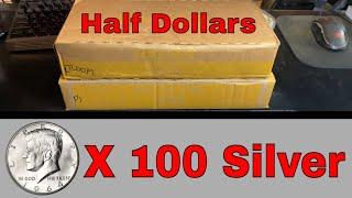 100 Silver Half Dollars Found in 2024 - Coin Roll Hunting Half Dollars
