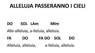 Alleluia Passeranno I Cieli (Karaoke)