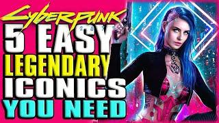 5 Easy Legendary/Iconic Weapons You MUST Get Now In Cyberpunk 2077