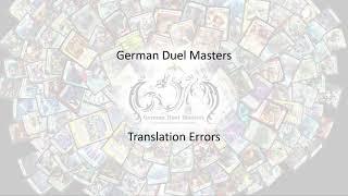 Duel Masters - 2021 - German Translation Errors