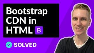 How to use Bootstrap CDN in HTML