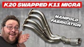 K Swap K11 Micra Custom Exhaust Manifold - Part 4