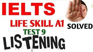 A1 Life Skills Listening | A1 Listening with Question & Answers | A1 listening test 9