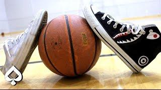 BAPE vs CONVERSE! 1 ON 1 BASKETBALL w/ @Heatledgerkicks
