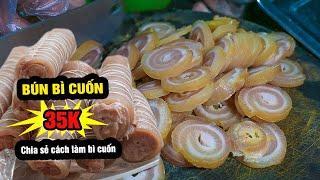 DISCOVER the Unique Pork Skin Roll Noodle Shop in Vietnam