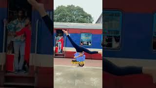 Eappura  jumping | train public reaction  @tiktoktamil360 #shorts #attitudestatus #girls