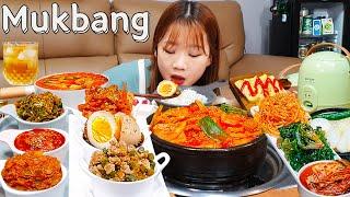 Sub)Real Mukbang- The Best Korean Homemade Meal Mukbang(13 Side Dishes) Plum wine ASMR KOREA