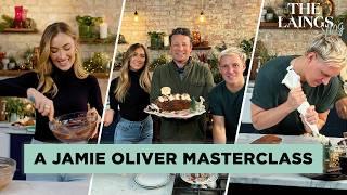 Jamie Oliver teaches us how to cook the PERFECT Christmas dessert | The Laings Vlog