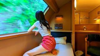 FIRST CLASS on THE BEST SLEEPER TRAIN in JAPANSunrise Express 寝台特急 サンライズ出雲 瀬戸 シングルデラックス DX