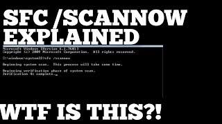 WHAT DOES THE SFC /SCANNOW COMMAND DO?