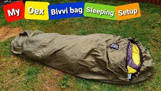 Full oex bivvi bag setup for bivvi bag wild camping all year round