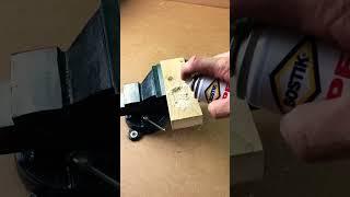 Trick for grouting screws in wood #shorts