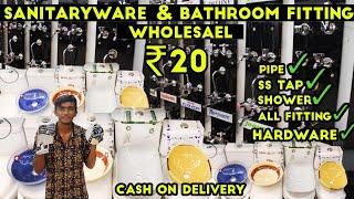 Cheapest Sanitaryware Wholesale Market Bathroom fittings Cheapest Hardware Market Taps Sink Sanitary