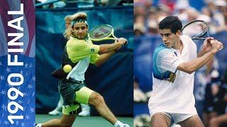 Pete Sampras vs Andre Agassi | US Open 1990 Final