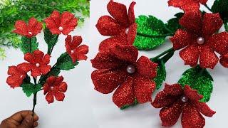 Incredible Foamy | Room Decoration Ideas With Foam Flower | Flower Making By Origami Art & Crafts