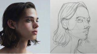 Portrait Drawing (step-by-step )