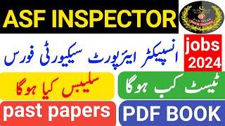 ASF Inspector Test Preparation/ASF Inspector syllabus /ASF Inspector past paper 2024