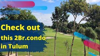 Two-bedroom condo for sale in a Golf community in #Tulum  