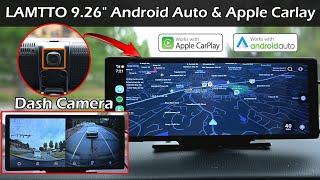 LAMTTO 9.26" Display Wireless Android Auto & Carplay & Dashcam