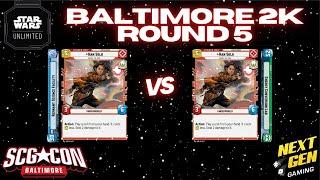 Star Wars Unlimited 2K Round 5 | Han Blue vs Han Green | SCG CON Baltimore