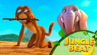 Munki Plays Fetch | Jungle Beat: Munki & Trunk | Kids Cartoon 2025