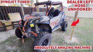 CAN AM MAVERICK SPORT XRC 1000R 1500 MILE REVIEW! WATER LEAK FIXED, NEW BELT, & HOSPITAL!