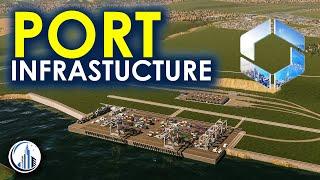 Starting The Port Build With Some Infrastructure In Cities Skylines 2 Riverwoods