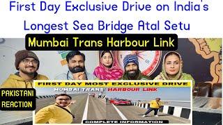 First Day Exclusive Drive on India’s Longest Sea Bridge Atal Setu | Mumbai Trans Harbour Link.