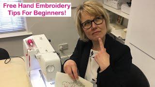 Free Machine Embroidery Tips For Beginners!