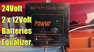 How to equalize two 12volt batteries connected in series 24volt for Home solar, LEAD acid or LIFEPO4