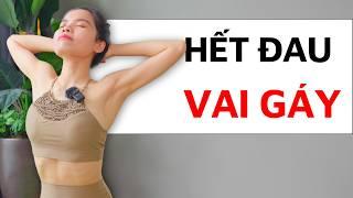 Yoga chữa đau vai gáy tê bì cánh tay (MỌI TRÌNH ĐỘ) | Hoàng Uyên Yoga