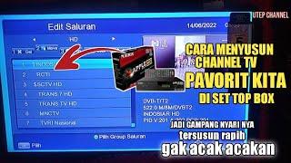 CARA MENGURUTKAN NOMOR CHANNEL SIARAN TV DIGITAL DI SET TOP BOX-2024