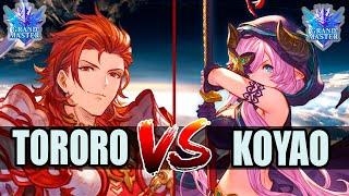 GBVSR  Tororo (Percival) vs Koyao (Narmaya)  High Level Gameplay