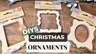 DIY Dollar Tree Frame Magic: Transform Christmas Ornaments into Stunning Holiday Crafts! 