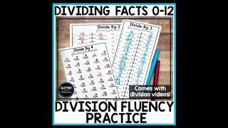 Division Facts Practice for Elementary - Division Fact Fluency