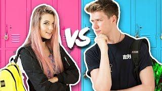 BACK TO SCHOOL Guys Vs. Girls Challenge | Collins Key & Jessie Paege