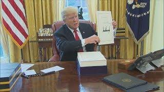 President Donald Trump signs Tax Cuts and Jobs Act in Oval Office | ABC News Special Report