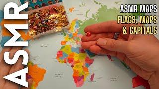 Teaching you flags, country locations & capital cities [ASMR Maps]
