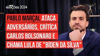 Pablo Marçal ataca adversários, critica Carlos Bolsonaro e chama Lula de "Biden da Silva"