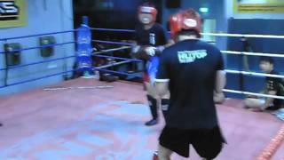 Fightworks Asia | muay thai boxing BJJ MMA gym in Singapore | 10-02-12 sparing 7.m4v