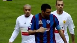 Roberto Carlos knocks Anton Khazov out with a free kick Volga    Anji Makhachkala