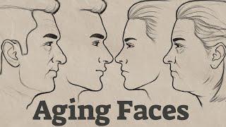 How to Draw Aging Faces | 30 Years into the Future!