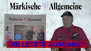 MAZ Die letzte Ausgabe für Wittstock/Dosse? Märkische Allgemeine Zeitung 30.11.2023