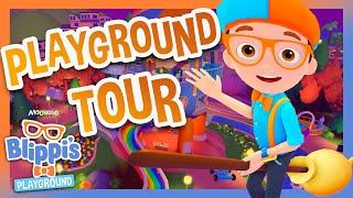 Blippi's Colorful Roblox Clubhouse Tour! Colorful Gaming Videos