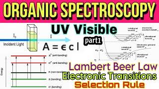UV Visible Spectroscopy- Organic- Lambert and Beer's Law- Electronic Transitions- Selection Rules