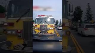Driver Blocks Fire Truck On Purpose!